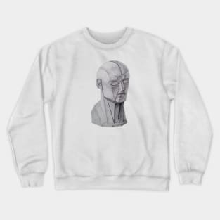 Art of anatomy, Head structure, Sculpture drawing Crewneck Sweatshirt